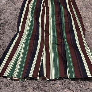 Striped Multicolor Women's Skirt with light flare at bottom